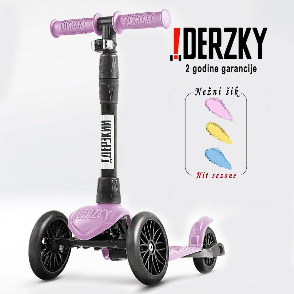 Trotinet Derzkij Baby Style for kids aged 1-5 years, modern design with large wheels and adjustable handlebars.