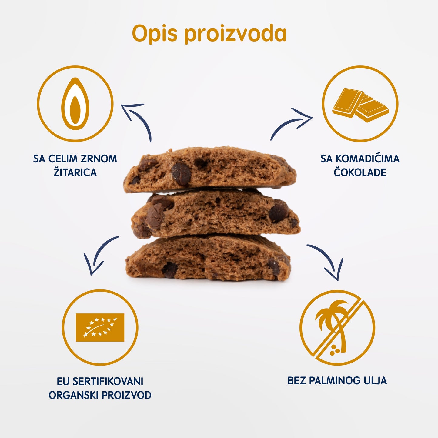 Fleur Alpine organic Belgian chocolate biscuits with whole grain flour, no palm oil, EU certified. 120g pack, delicately flavored.