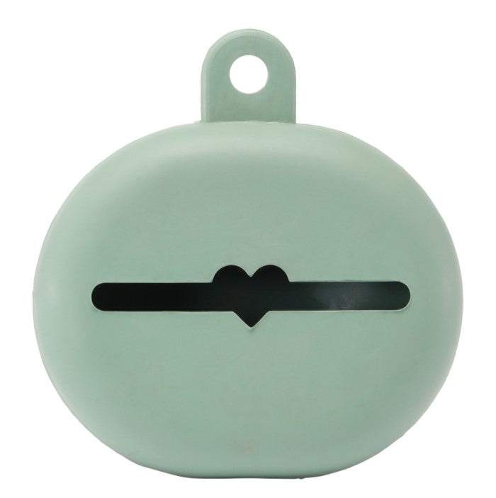 Hevea kutijica za cucle, eco-friendly pacifier case, light green color.