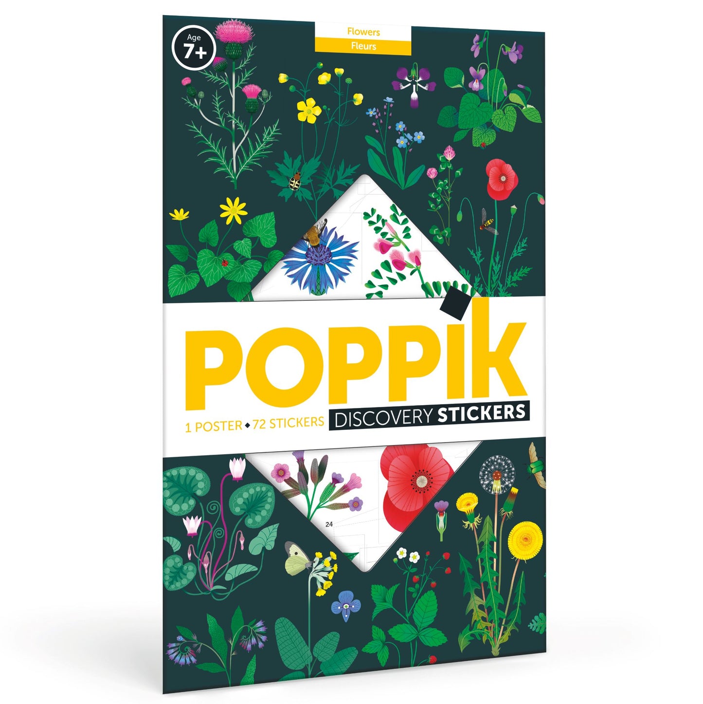 POPPIK Edukativni poster s nalepnicama Otkrića: Botanika 7+