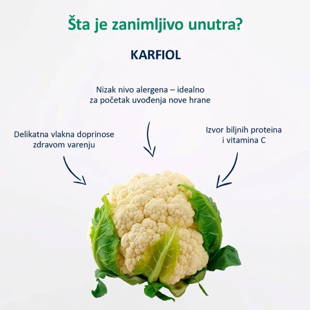 Fleur Alpine organski pire sa karfiolom 4+, 90gr