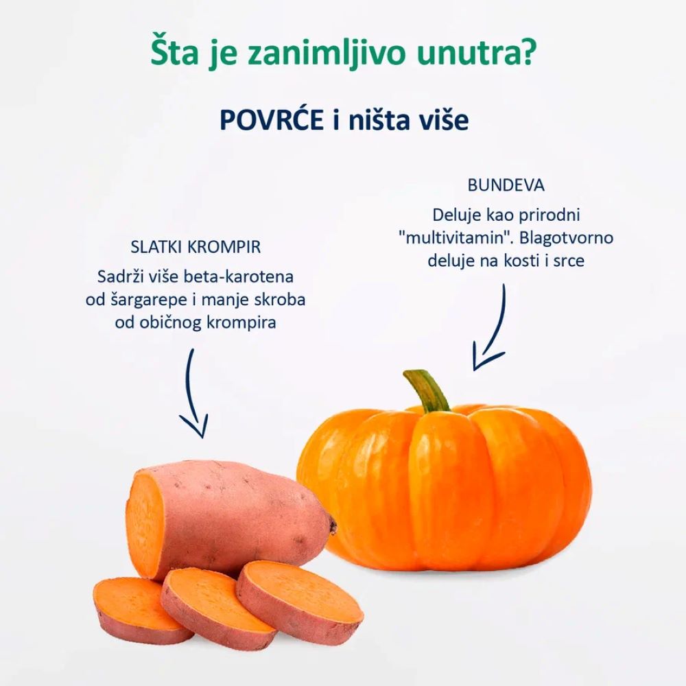 Fleur Alpine organski pire sa slatkim krompirom i bundevom 5+, 90gr