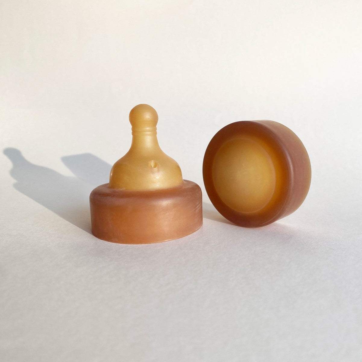 Hevea wide-neck baby bottle cap, 100% natural rubber, 250ml.