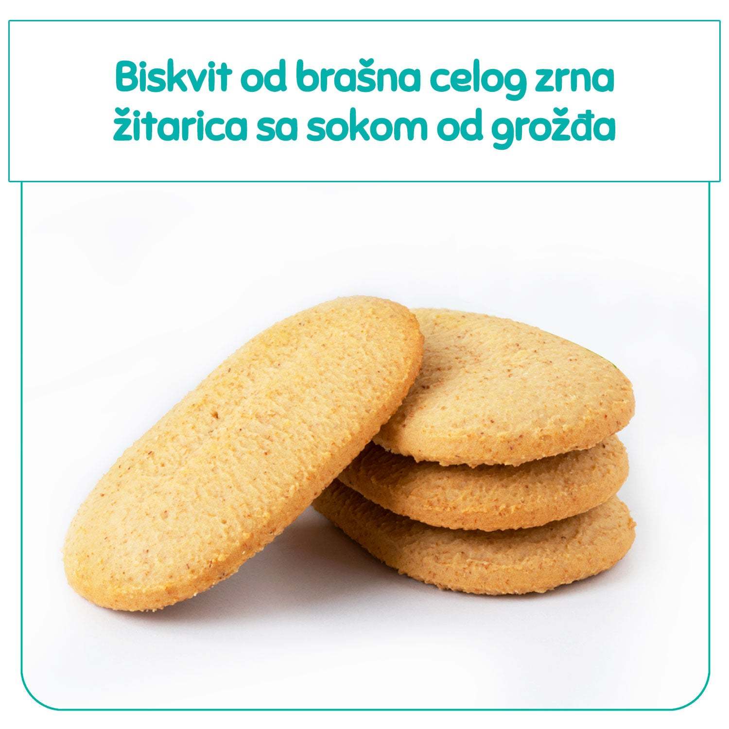 Fleur Alpine grape juice biscuits made with whole grain flour, 120g, organic.