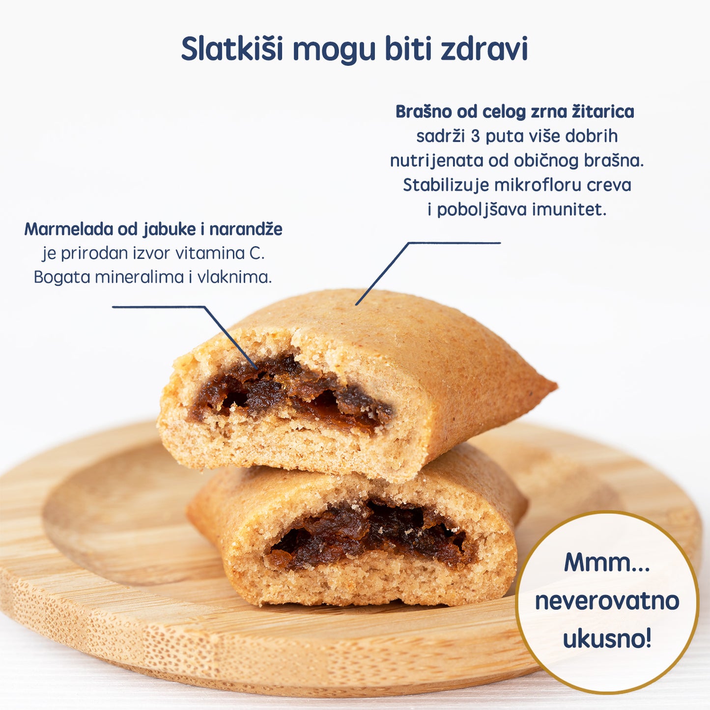 Fleur Alpine organski biskviti sa marm. od jabuke I pomorandže 132G