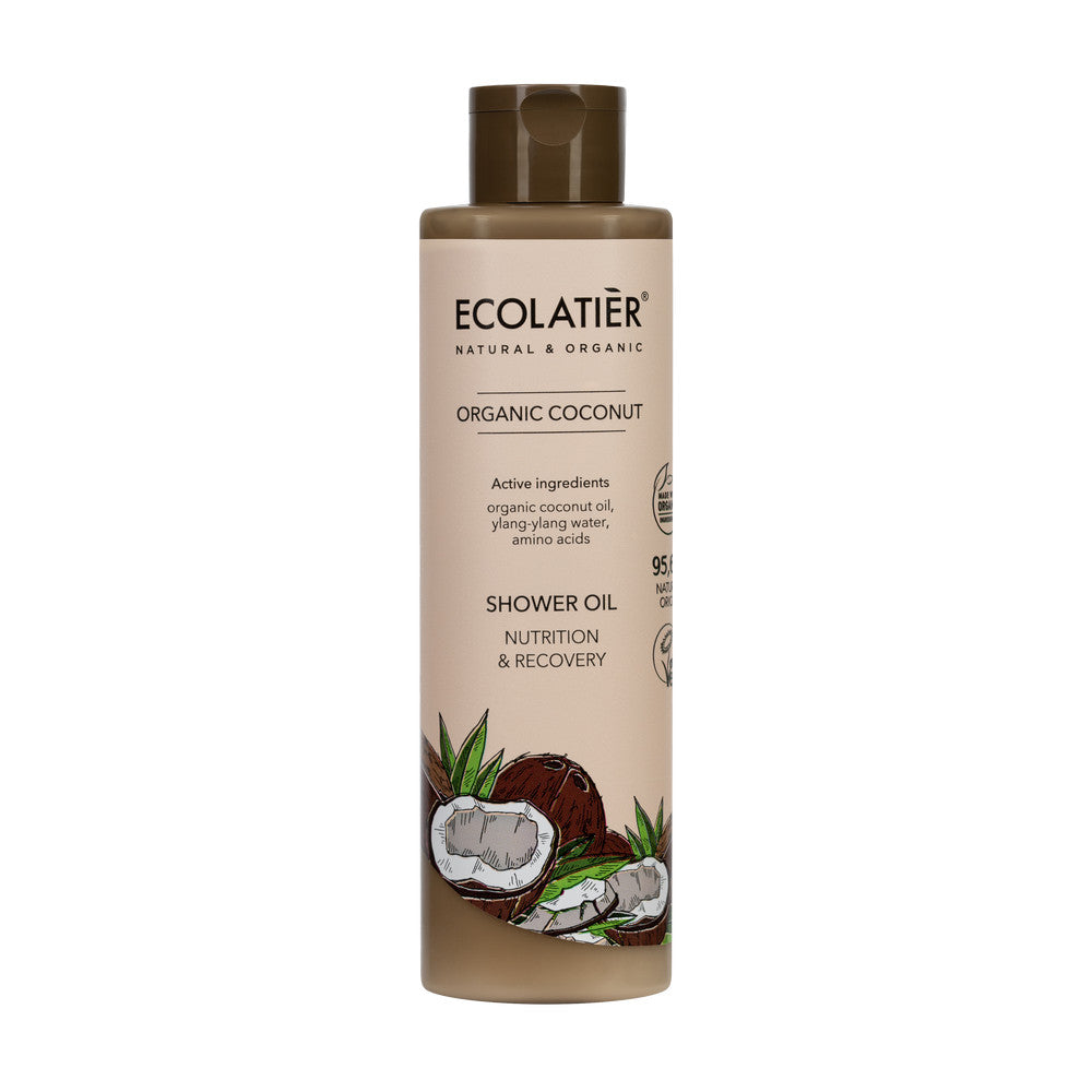 ECOLATIER Ulje za tuširanje, Organski Kokos, 250ml