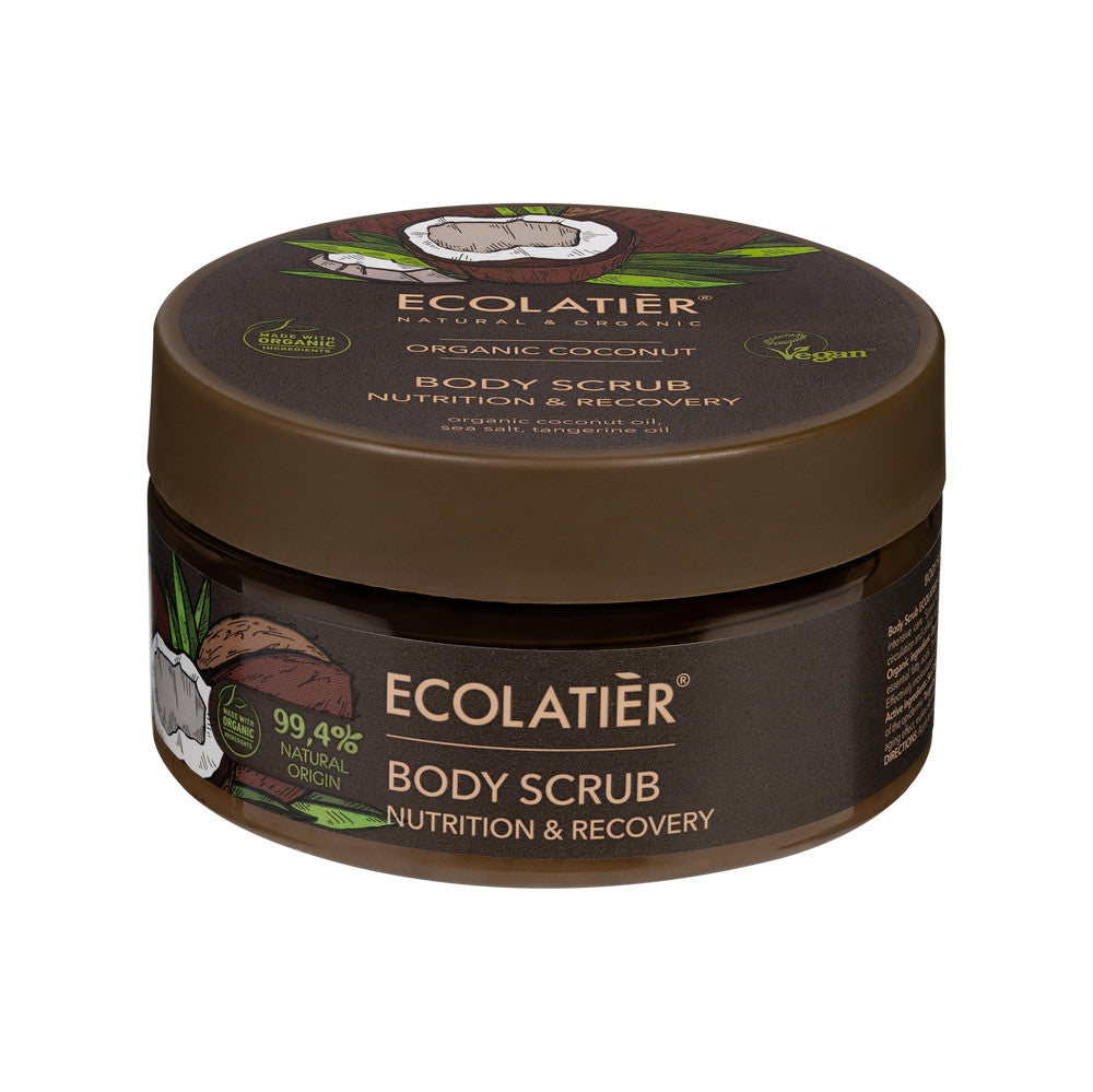 ECOLATIER Piling za telo, Organski Kokos, 300g