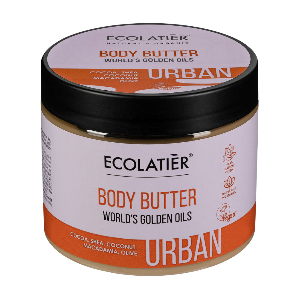 ECOLATIER Puter za telo, Svetska zlatna ulja, 380 ml
