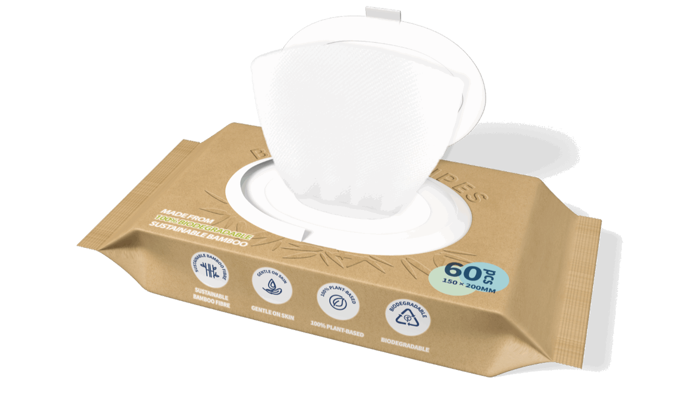 BeSuper ECO Bamboo vlažne maramice 60 kom