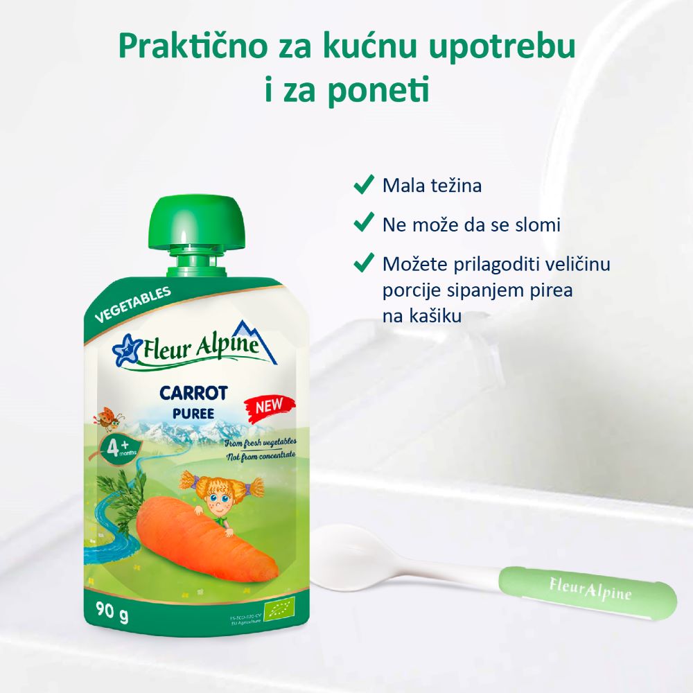 Fleur Alpine organski pire sa šargarepom 4+, 90gr