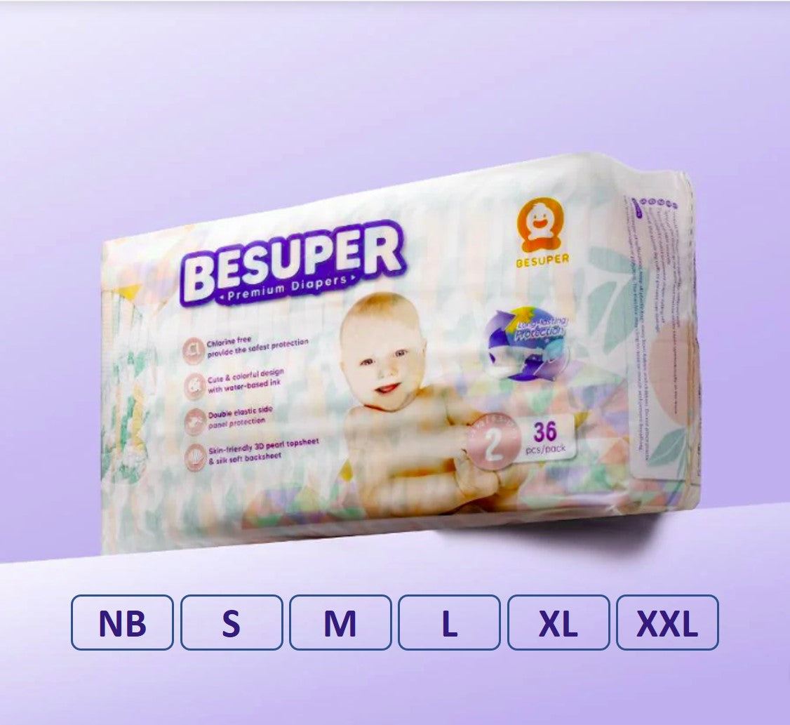 BeSuper Premium Pelene od NB do XXL - prirodan izbor