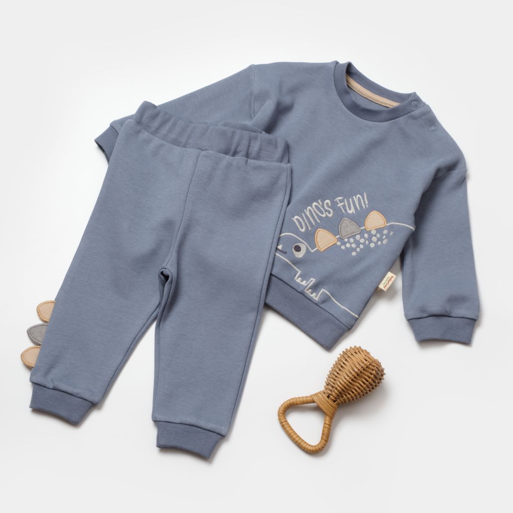 Baby Cosy dečiji komplet Dino: pantalone i duks