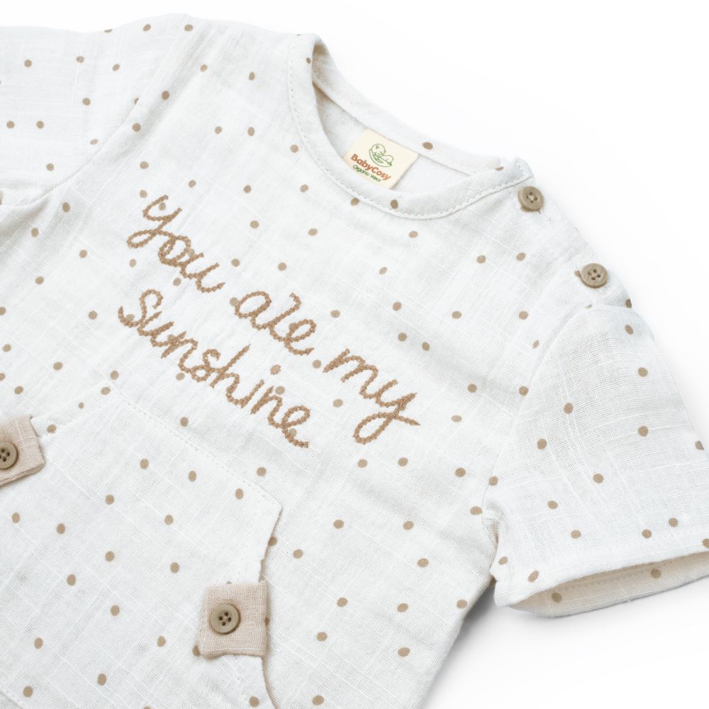 Baby Cosy dvodelni komplet od pamučnog muslina za bebu