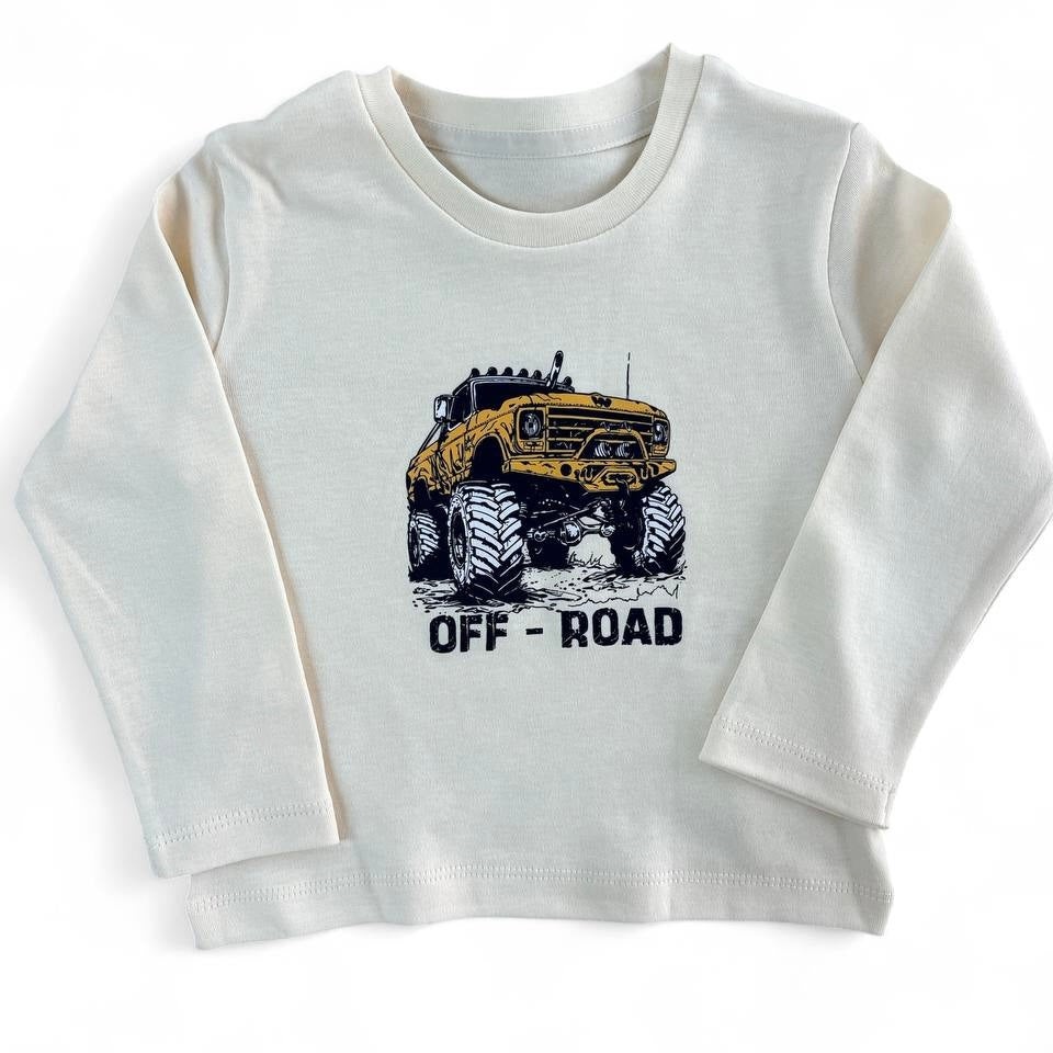 WOWO Kids Komplekt sa auto OFF ROAD: pantalone, prsluk, majica dugih rukava