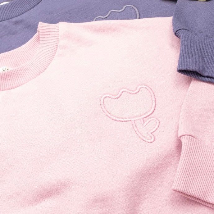 VAUVA Dečije set od 2: pantalone i dukserica sa cvetom