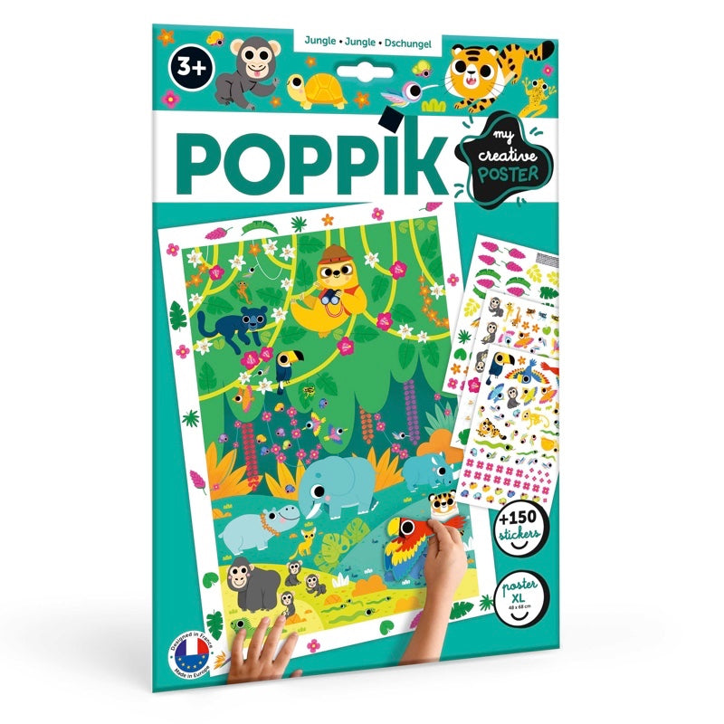 Poppik Kreativni posteri: Džungle 3+