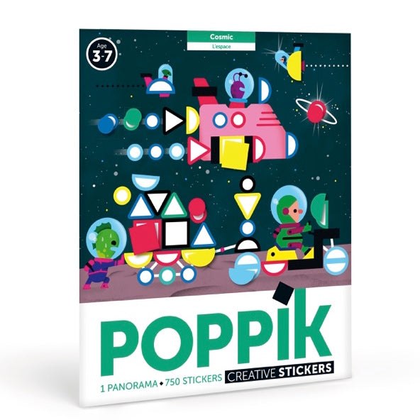 Poppik Panorama Dinosaur Stickers for Kids 3+, Creative and Educational Activity.