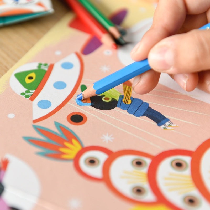 Poppik Poster for coloring with vibrant carnival theme design.