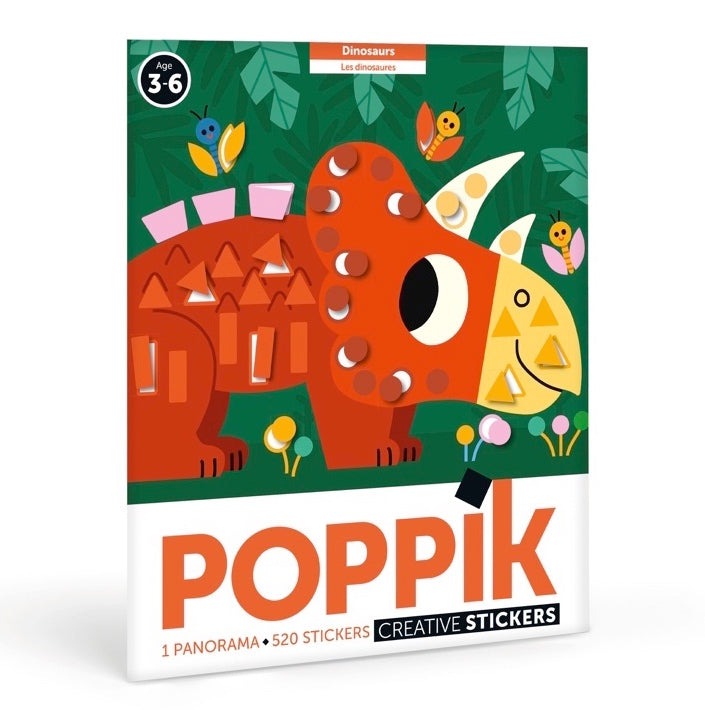 Poppik Panorama Dinosaur Stickers for Kids 3+, Creative Activity Set