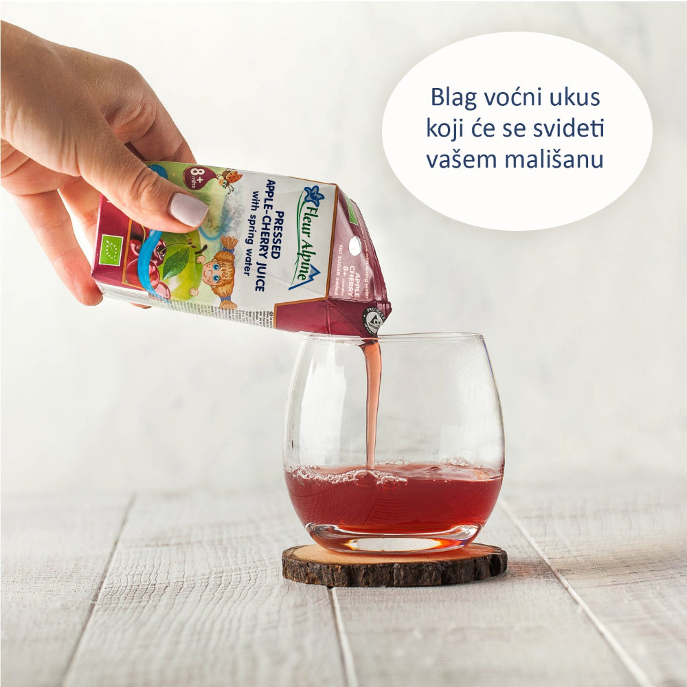 Fleur Alpine organski sokić sa vodom od višnje I jabuke, 8m+, 200ml