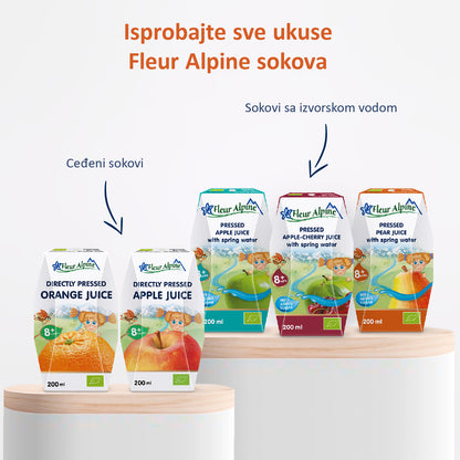 Fleur Alpine organski sokić sa vodom od kruške, 8m+, 200ml