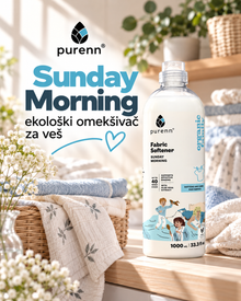 PURENN Sunday Morning – ekološki omekšivač za veš, 1 l