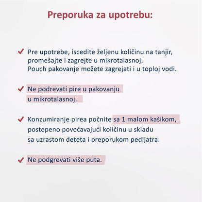 Fleur Alpine organski pire od povrća sa ćuretinom 8+, 100gr