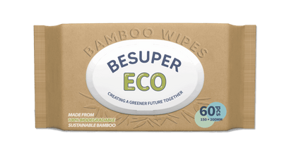 BeSuper ECO Bamboo vlažne maramice 60 kom