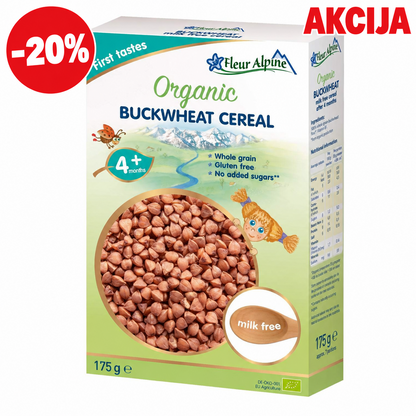 Fleur Alpine organska bezmlečna kaša od heljde, 4+, 175 g