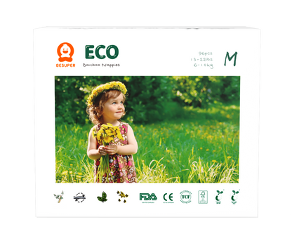 BeSuper ECO Bamboo Pelene M (6-11 kg) 96 kom