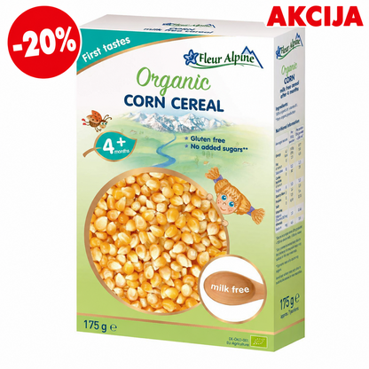 Fleur Alpine organska bezmliječna kaša od kukuruza, 4+, 175 g