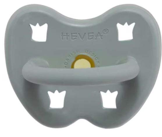 Hevea okrugla cucla od prirodne gume (3-36 mes) Večernje siva