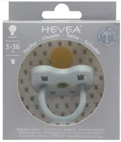 Hevea okrugla cucla od prirodne gume (3-36 mes) Večernje siva