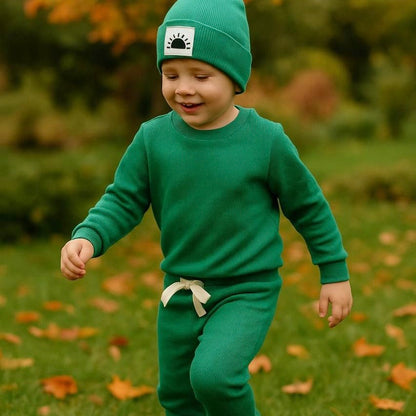 WOWO Kids Komplekt set 3: Pantalone, dukserica, kapa