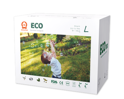 BeSuper ECO Bamboo Pelene L (9-14 kg) 90 kom