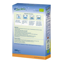 Fleur Alpine organic multigrain porridge with fruits for 6+ months, 200g box.