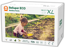 BeSuper ECO Bamboo Pelene-Gaćice XL (13-17 kg) 100 kom