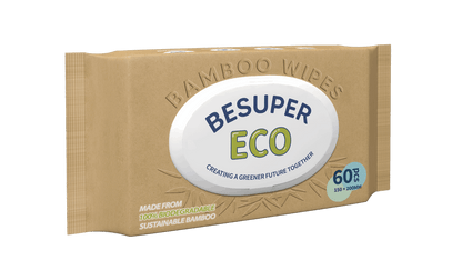 BeSuper ECO Bamboo vlažne maramice 60 kom
