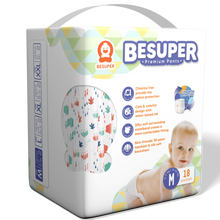 BeSuper Premium Pelene-Gaćice M (6-11 kg) 18 kom