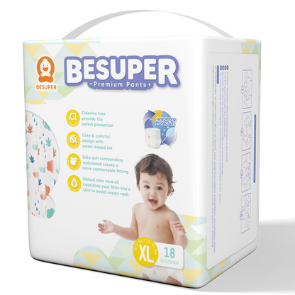 BeSuper Premium Pelene-Gaćice XL (13-17 kg) 18 kom