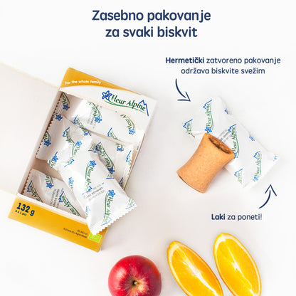 Fleur Alpine organski biskviti sa marm. od jabuke I pomorandže 132G
