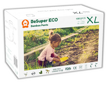 BeSuper ECO Bamboo Pelene-Gaćice XL (13-17 kg) 100 kom