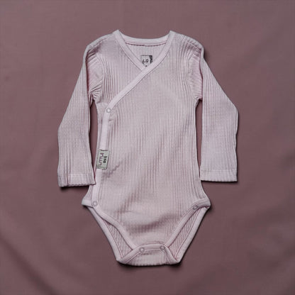 Caramell bodi na preklop za bebe dugih rukava