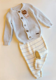 BABY MIO kompletic trikotaza: pantaloni (pruge), jakna