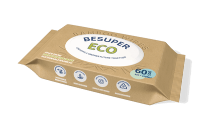 BeSuper ECO Bamboo vlažne maramice 60 kom