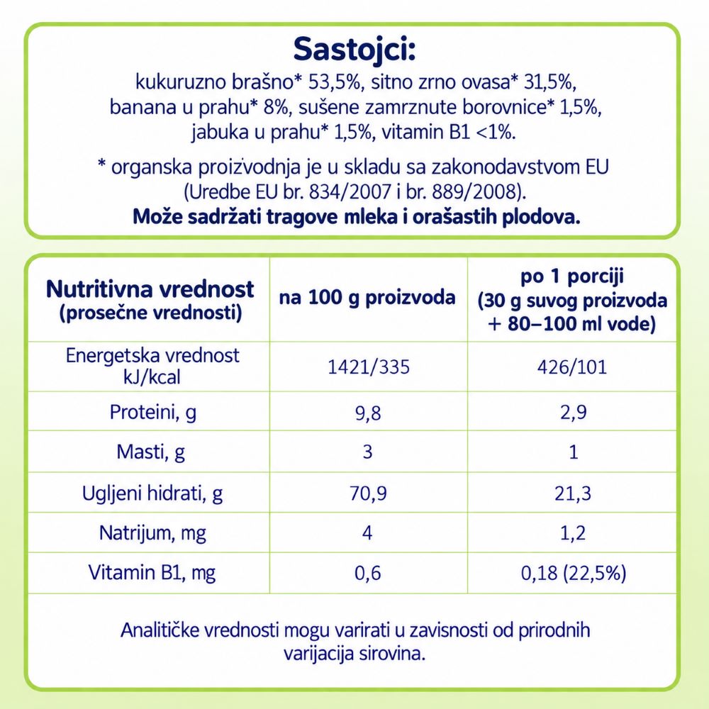 Fleur Alpine musli BANANA, JABUKA, BOROVNICA, od 12 meseci, 200 g