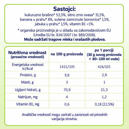 Fleur Alpine musli BANANA, JABUKA, BOROVNICA, od 12 meseci, 200 g