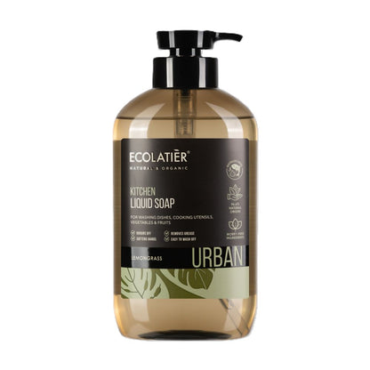 ECOLATIER Tečni kuhinjski sapun Lemongrass, 600 ml