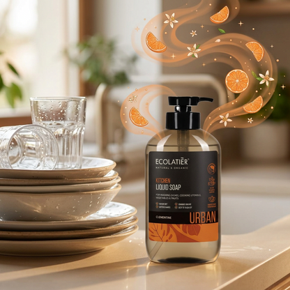 ECOLATIER Tečni kuhinjski sapun Clementine, 600 ml