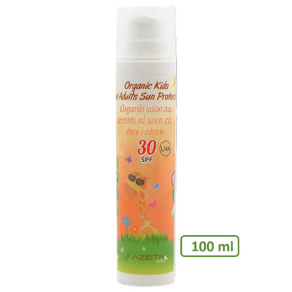 Azeta Bio organski losion za zaštitu od sunca za decu i odrasle za lice i telo SPF30